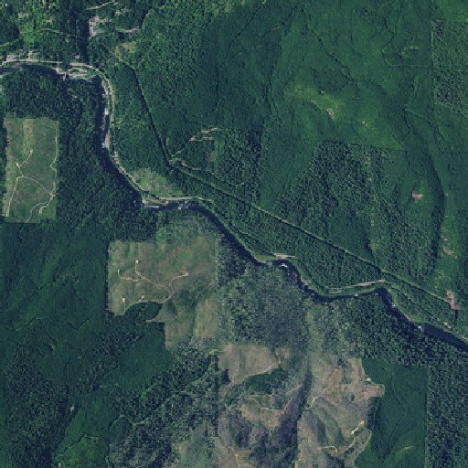 Aerial imagery of Hill Creek, OR
