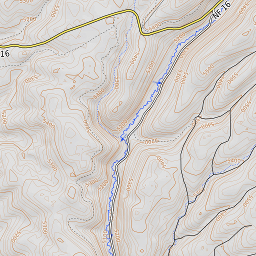 OpenTopoMap map of Keystone Gulch, OR