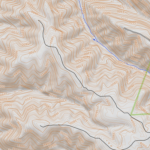 OpenTopoMap map of Light Ridge, OR