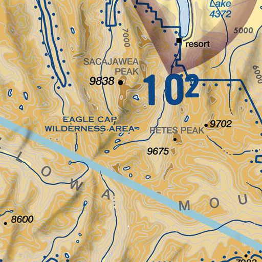 FAA VFR chart of Lilly Lake, OR