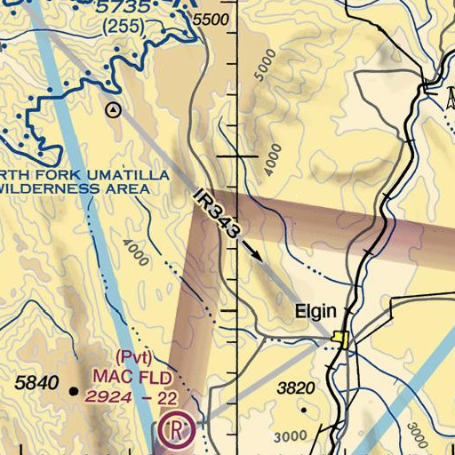 FAA VFR chart of Picnic Spring, OR