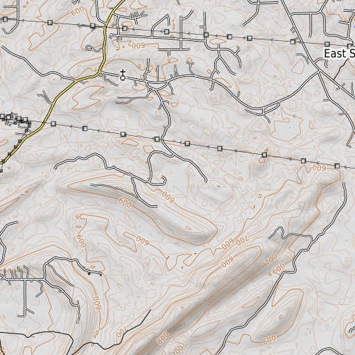 OpenTopoMap map of Boyden Lake, AL