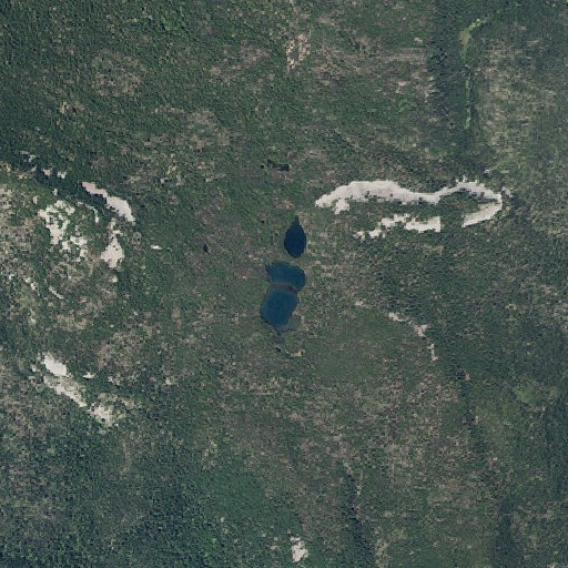 Aerial imagery of Puck Lakes, OR