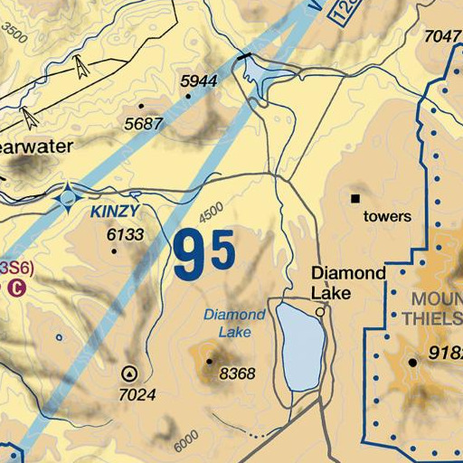 FAA VFR chart of Rodley Butte Trail, OR