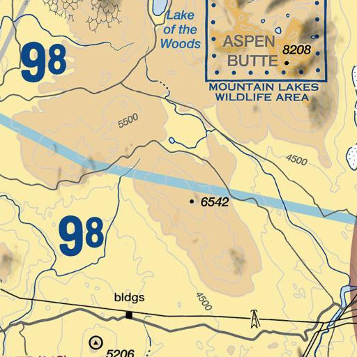 FAA VFR chart of Surveyor Peak, OR