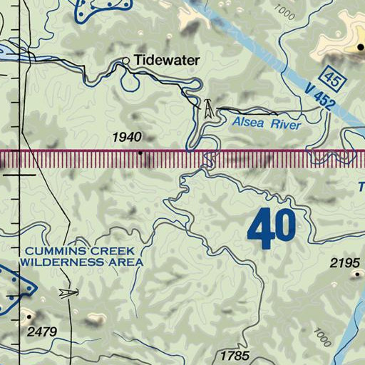 FAA VFR chart of Swamp Creek, OR