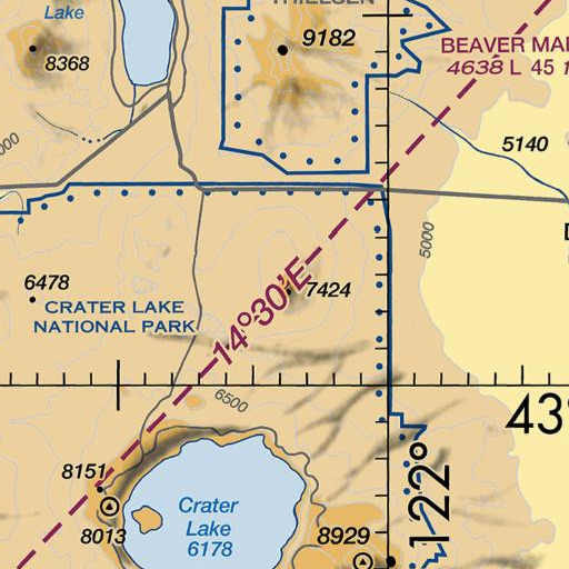 FAA VFR chart of Timber Crater, OR