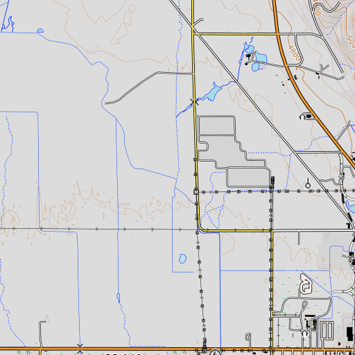 OpenTopoMap map of Warner Creek, OR