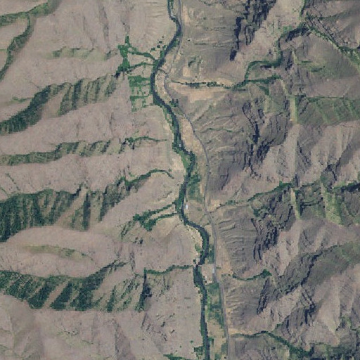 Aerial imagery of Weaver Canyon, OR