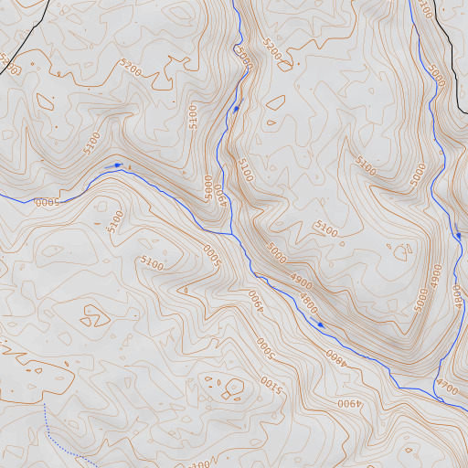 OpenTopoMap map of Wilson Creek, OR