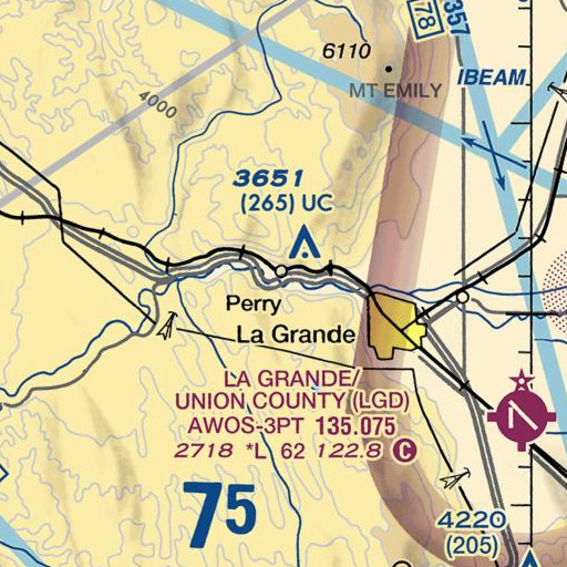 FAA VFR chart of Robbs Creek, OR