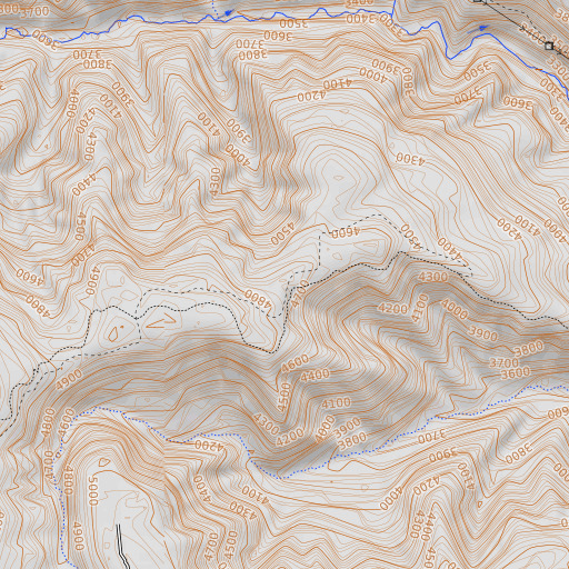 OpenTopoMap map of Eagle Spring, OR