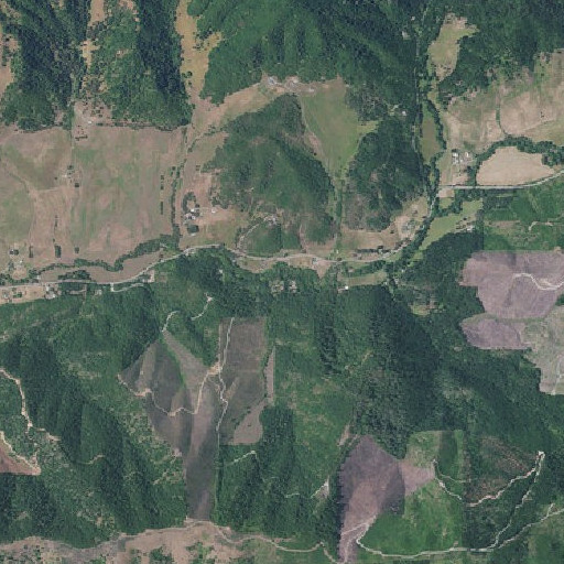Aerial imagery of Gilbeaugh Creek, OR