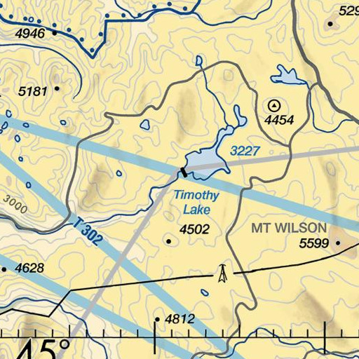 FAA VFR chart of Aquarius Spring, OR