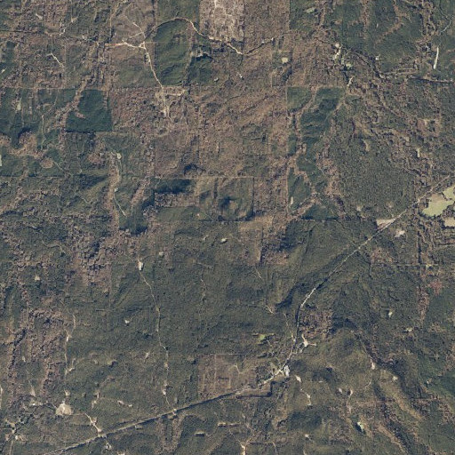 Aerial imagery of Campbell Mountain, AL