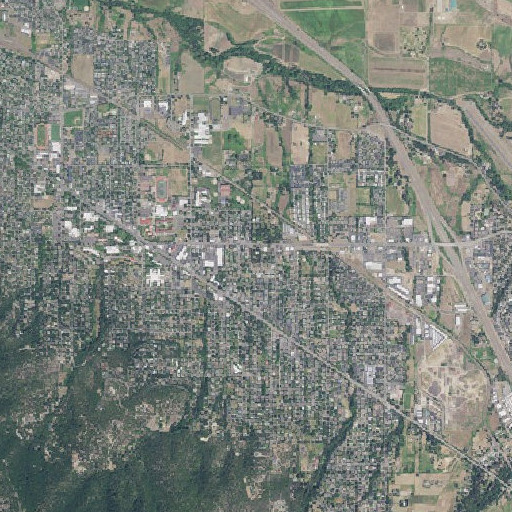 Aerial imagery of Mountain View Cemetery, OR