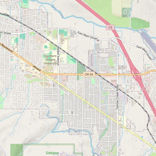 OpenStreetMap map of Mountain View Cemetery, OR