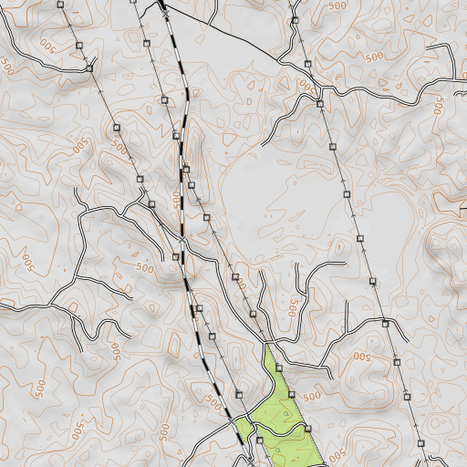 OpenTopoMap map of Carter Branch, AL