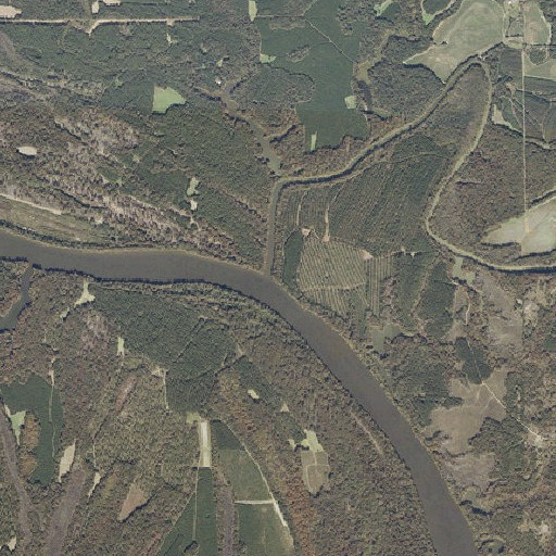 Aerial imagery of Cedar Creek, AL