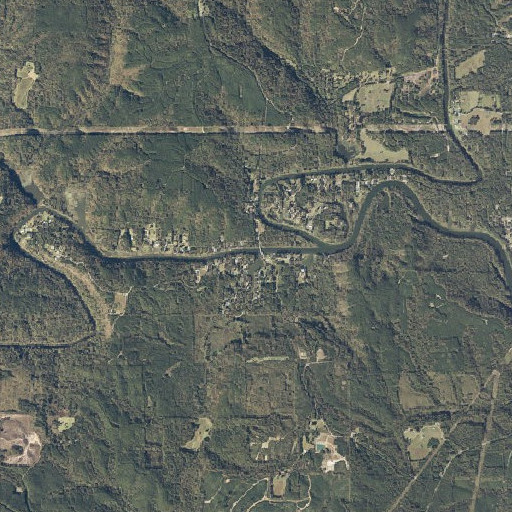 Aerial imagery of Cedar Creek, AL