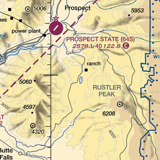 FAA VFR chart of Medco Pond, OR