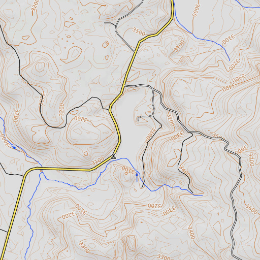 OpenTopoMap map of Medco Pond, OR