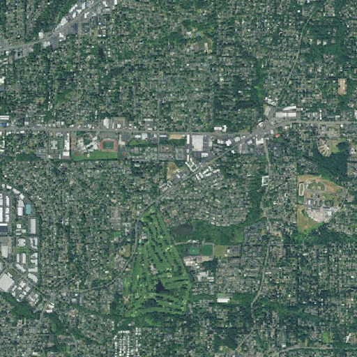 Aerial imagery of Raleigh Hills Elementary School, OR