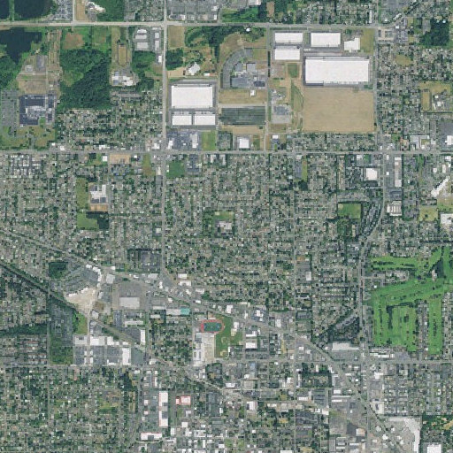 Aerial imagery of Highland Elementary School, OR