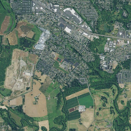 Aerial imagery of Hillsboro High School, OR