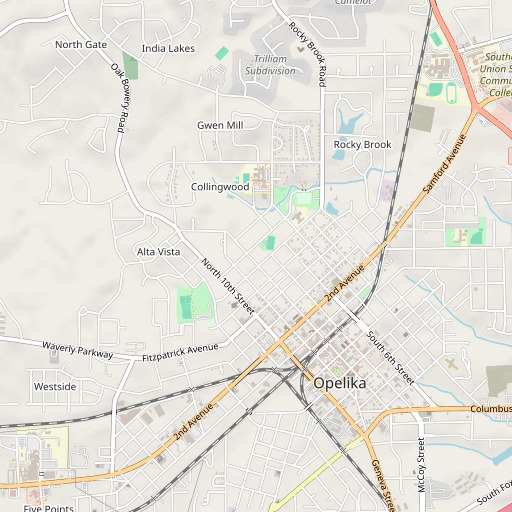 OpenStreetMap map of Cliff Junior High School, AL