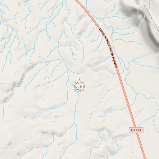 OpenStreetMap map of South Red Hill, AZ