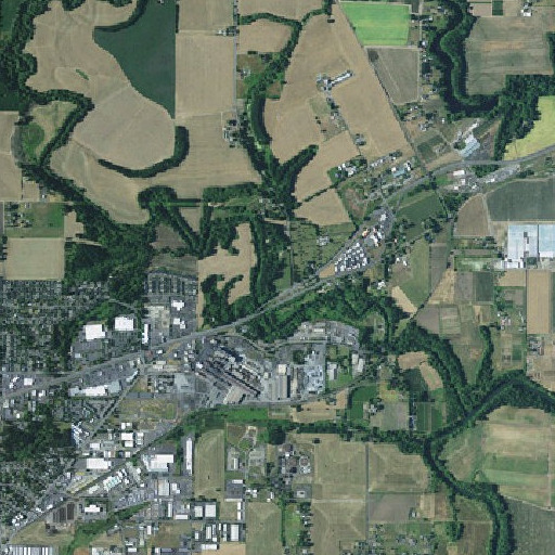 Aerial imagery of Saint James Cemetery, OR