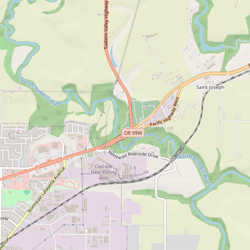 OpenStreetMap map of Saint James Cemetery, OR
