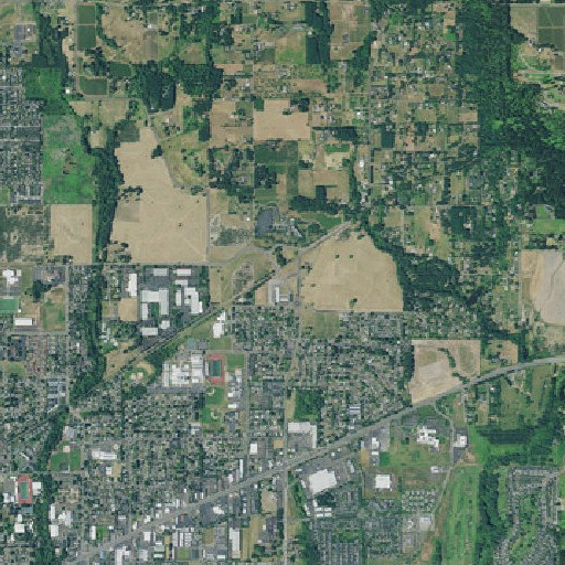 Aerial imagery of Springbrook Middle School (historical), OR