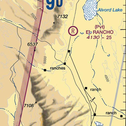 FAA VFR chart of Fields Post Office, OR