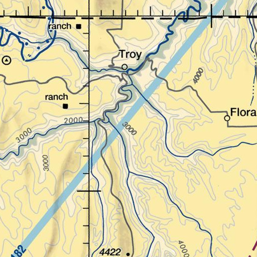FAA VFR chart of Lyman Post Office (historical), OR