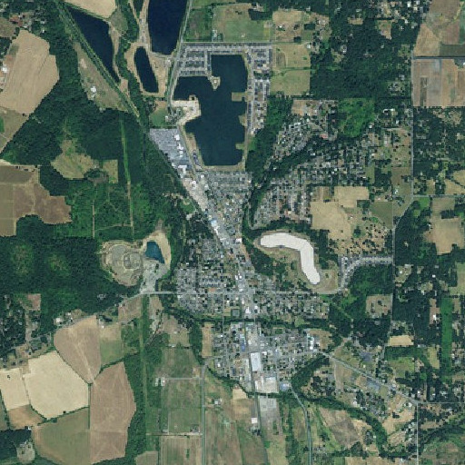 Aerial imagery of Turner Post Office, OR