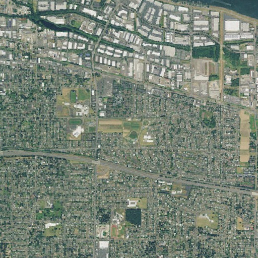 Aerial imagery of Beech Park, OR