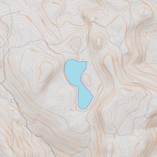 OpenTopoMap map of Mill Lake, OR