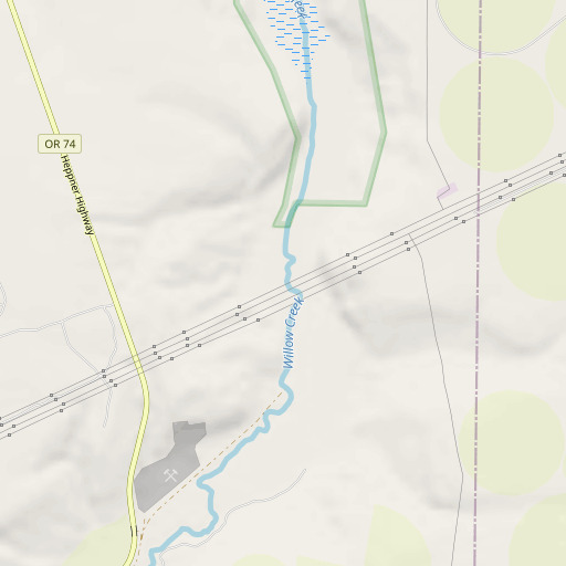 OpenStreetMap map of Harriet (historical), OR