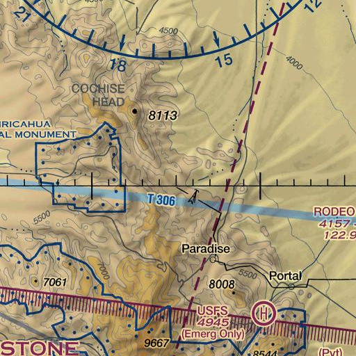 FAA VFR chart of Split Rock, AZ