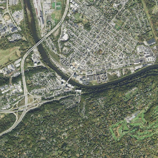 Aerial imagery of Arrowmink Creek, PA