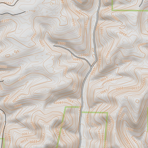 OpenTopoMap map of Arts Trail, PA
