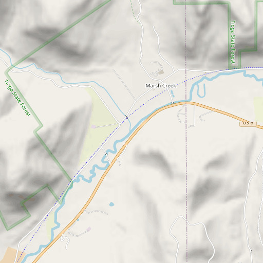 OpenStreetMap map of Asaph Run, PA