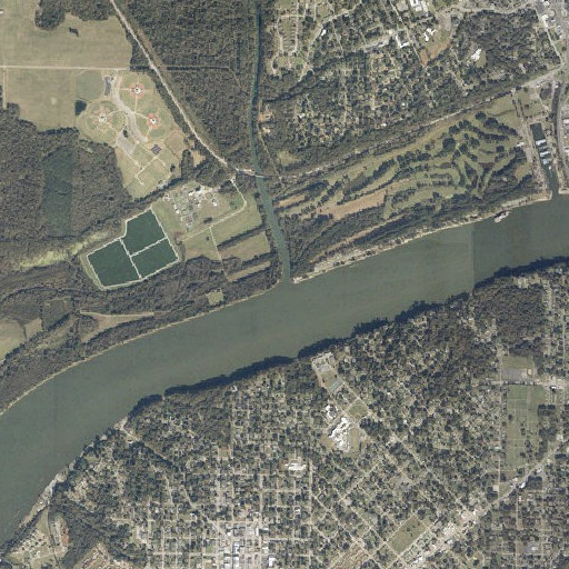 Aerial imagery of Cypress Creek, AL