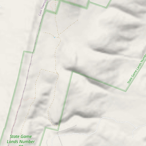 OpenStreetMap map of Carothers Gap, PA