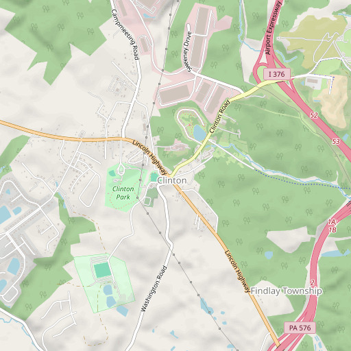 OpenStreetMap map of Clinton, PA