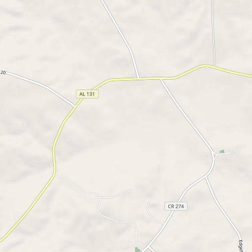 OpenStreetMap map of Double Branch, AL