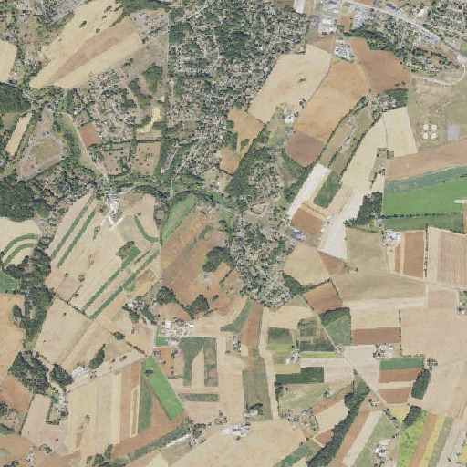 Aerial imagery of Falling Spring, PA