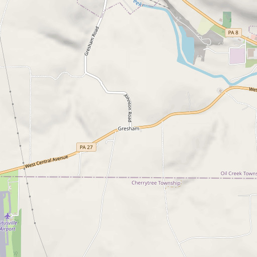 OpenStreetMap map of Gresham, PA